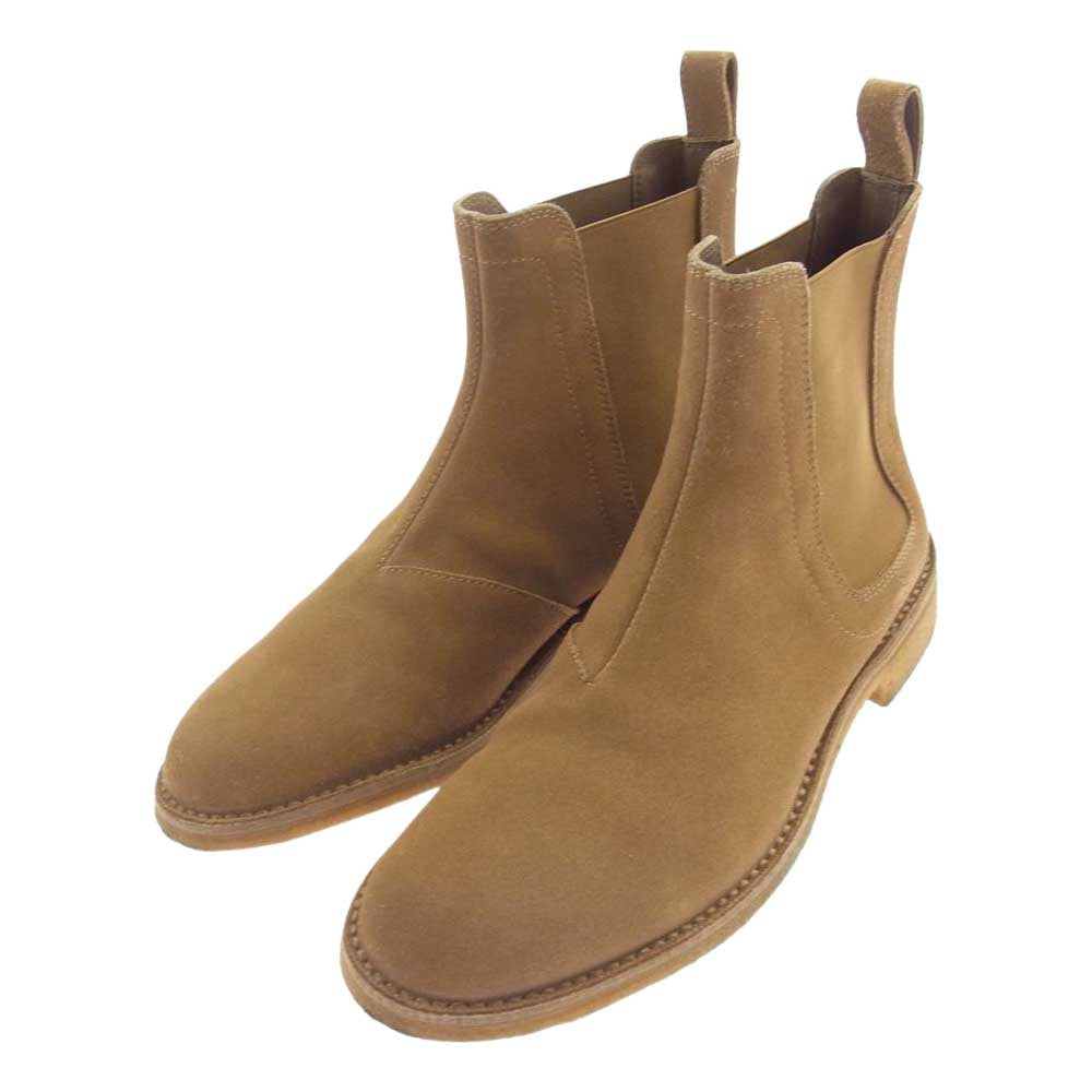 BOTTEGAVENETA ボッテガヴェネタ 312345 VQ780 2610 スエード サイドゴア ブーツ キャメル ベージュ系 40.5【中古】