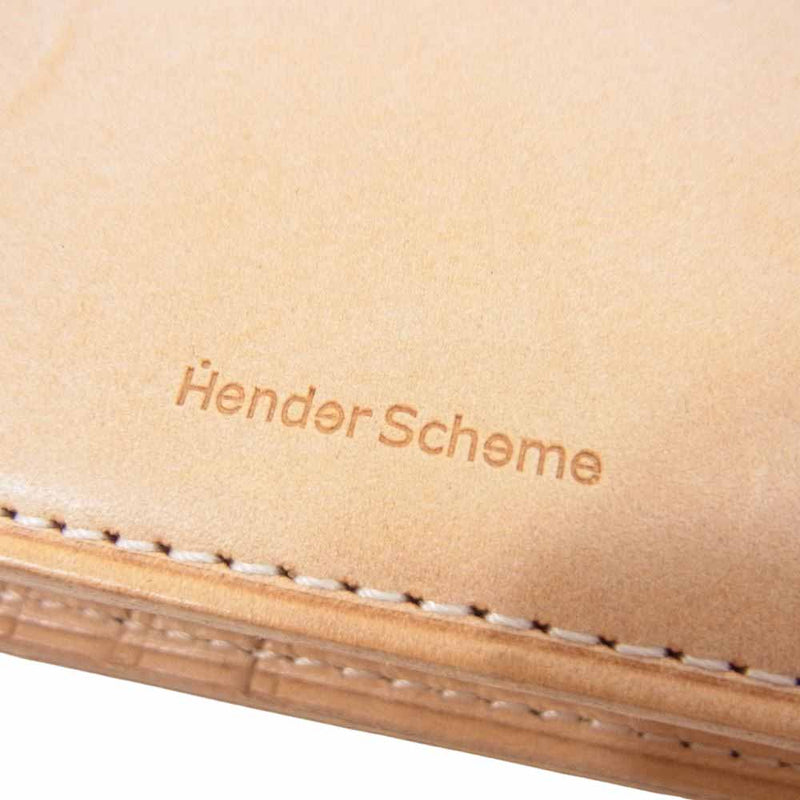 Hender Scheme エンダースキーマ half folded wallet ハーフ フォルデッド ヌメ革 ウォレット 財布 ブラウン系【新古品】【未使用】【中古】
