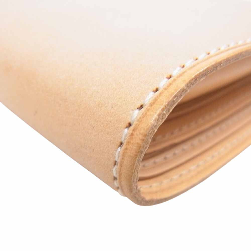 Hender Scheme エンダースキーマ half folded wallet ハーフ フォルデッド ヌメ革 ウォレット 財布 ブラウン系【新古品】【未使用】【中古】