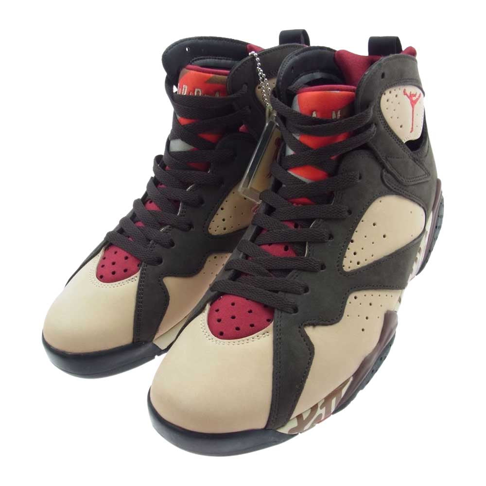 NIKE ナイキ AT3375-200 AIR JORDAN 7 RETRO PATTA エア ジョーダン レトロ パタ スニーカー ベージュ系 ブラウン系 28cm【新古品】【未使用】【中古】