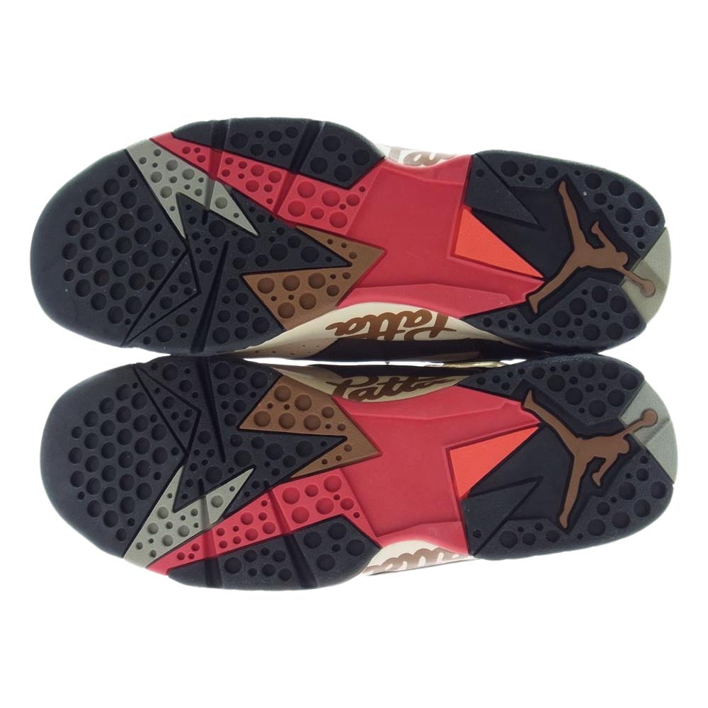 NIKE ナイキ AT3375-200 AIR JORDAN 7 RETRO PATTA エア ジョーダン レトロ パタ スニーカー ベージュ系 ブラウン系 28cm【新古品】【未使用】【中古】