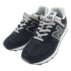 NEW BALANCE ニューバランス ML574EVB スエード ローカット スニーカー ブラック ブラック系 26.5cm【中古】