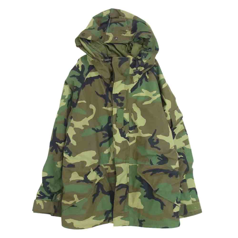 米軍 8415-01-228-1316 ALPHA社 96年製 ECWCS PARKA COLD WEATHER GORE TEX 1st Gen 後期型 ゴアテックス パーカー ジャケット カーキ系 M【中古】