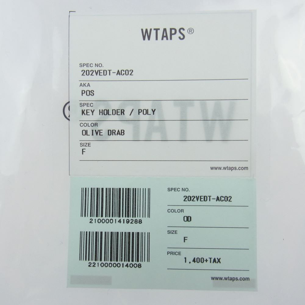 WTAPS ダブルタップス 202VEDT-AC02 POS KEY HOLDER / POLY キーホルダー OLIVE DRAB カーキ系【新古品】【未使用】【中古】