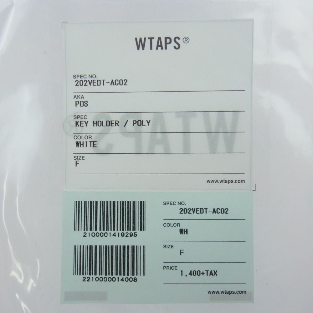 WTAPS ダブルタップス 202VEDT-AC02 POS KEY HOLDER / POLY キーホルダー WHITE ホワイト ホワイト系【新古品】【未使用】【中古】