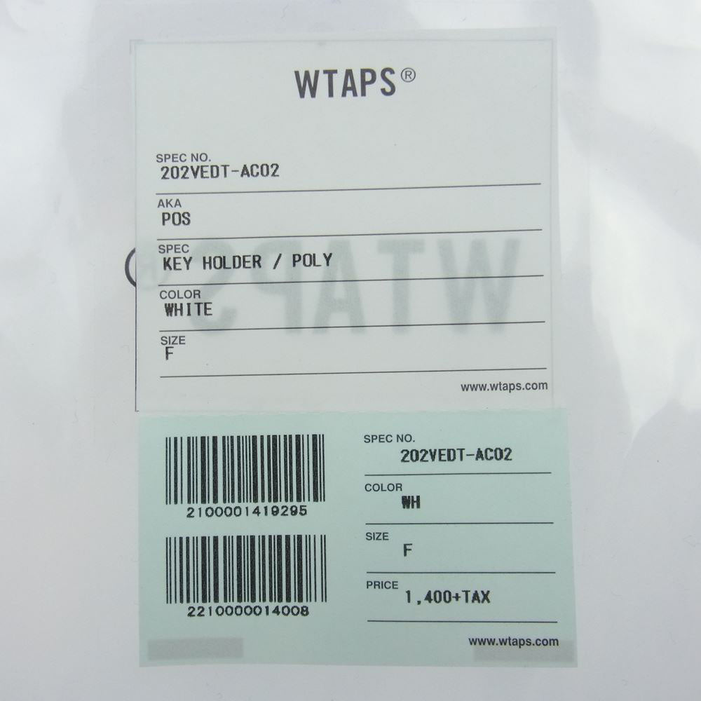 WTAPS ダブルタップス 202VEDT-AC02 POS KEY HOLDER / POLY キーホルダー WHITE ホワイト ホワイト系【新古品】【未使用】【中古】