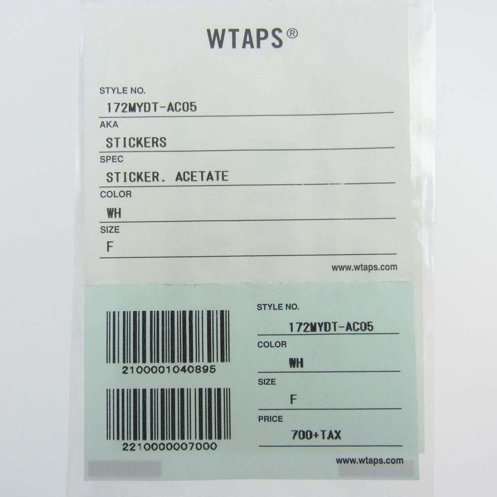 WTAPS ダブルタップス 182MYDT-AC07 202MYDT-AC04 172MYDT-AC05 STICK PACK STICKER. PVC TTICKER. ACETATE STICKT 02 STICKER / PVC セット マルチカラー系【新古品】【未使用】【中古】