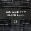 BURBERRY BLACK LABEL バーバリーブラックレーベル BMS09-108-09 ベロア ストライプ パンツ ブラック系 73【中古】