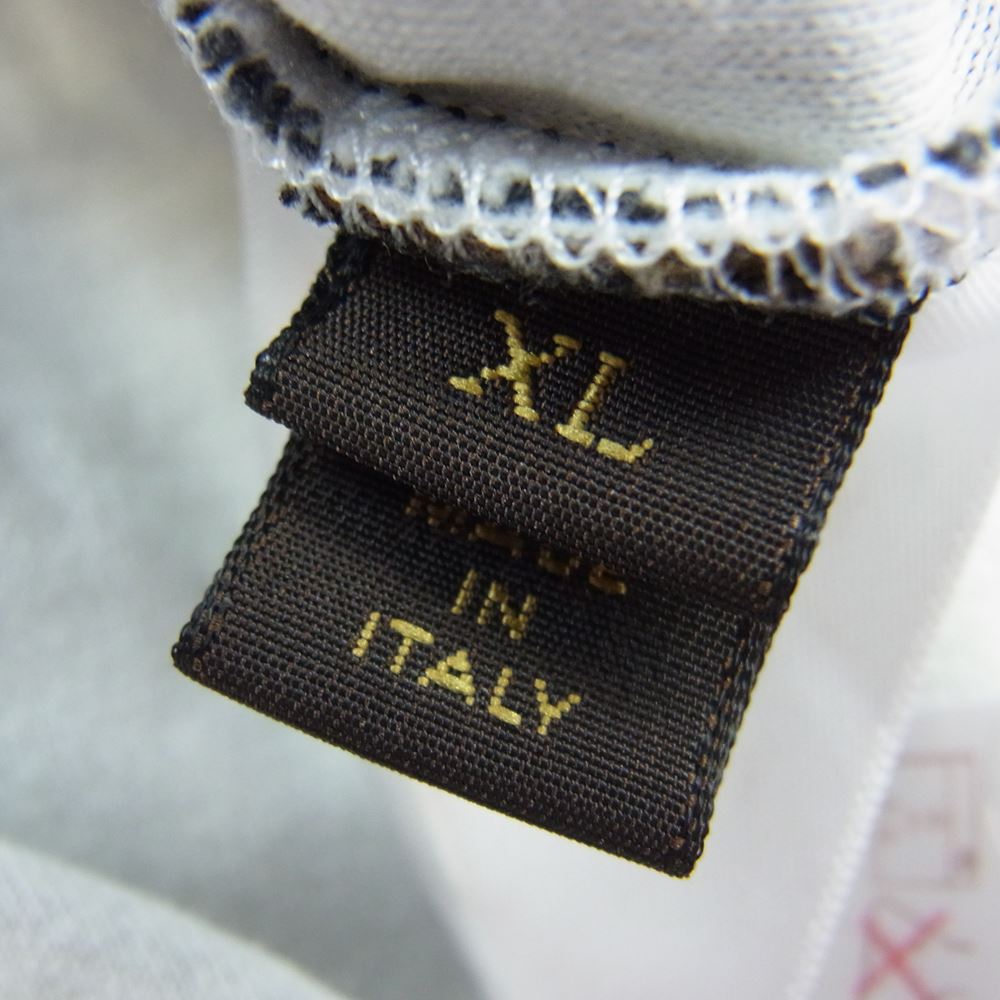 LOUIS VUITTON ルイ・ヴィトン RM152M H8Y13WJCK ガストン ロンT Tシャツ 胸ポケット ブラック系 ダークグレー系 XL【中古】