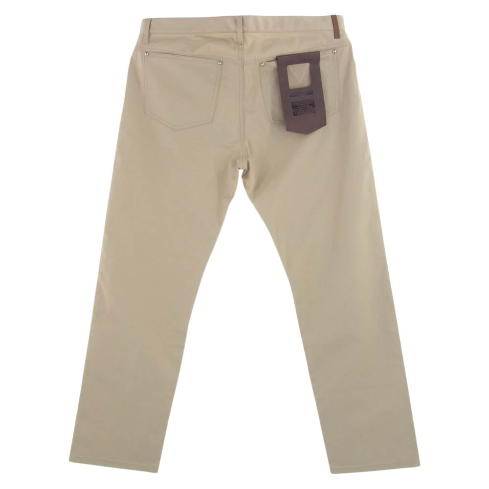 LOUIS VUITTON ルイ・ヴィトン RM141Q H5ID08BWK V刺繍 レザータグ チノ パンツ ベージュ系 USA 34【新古品】【未使用】【中古】
