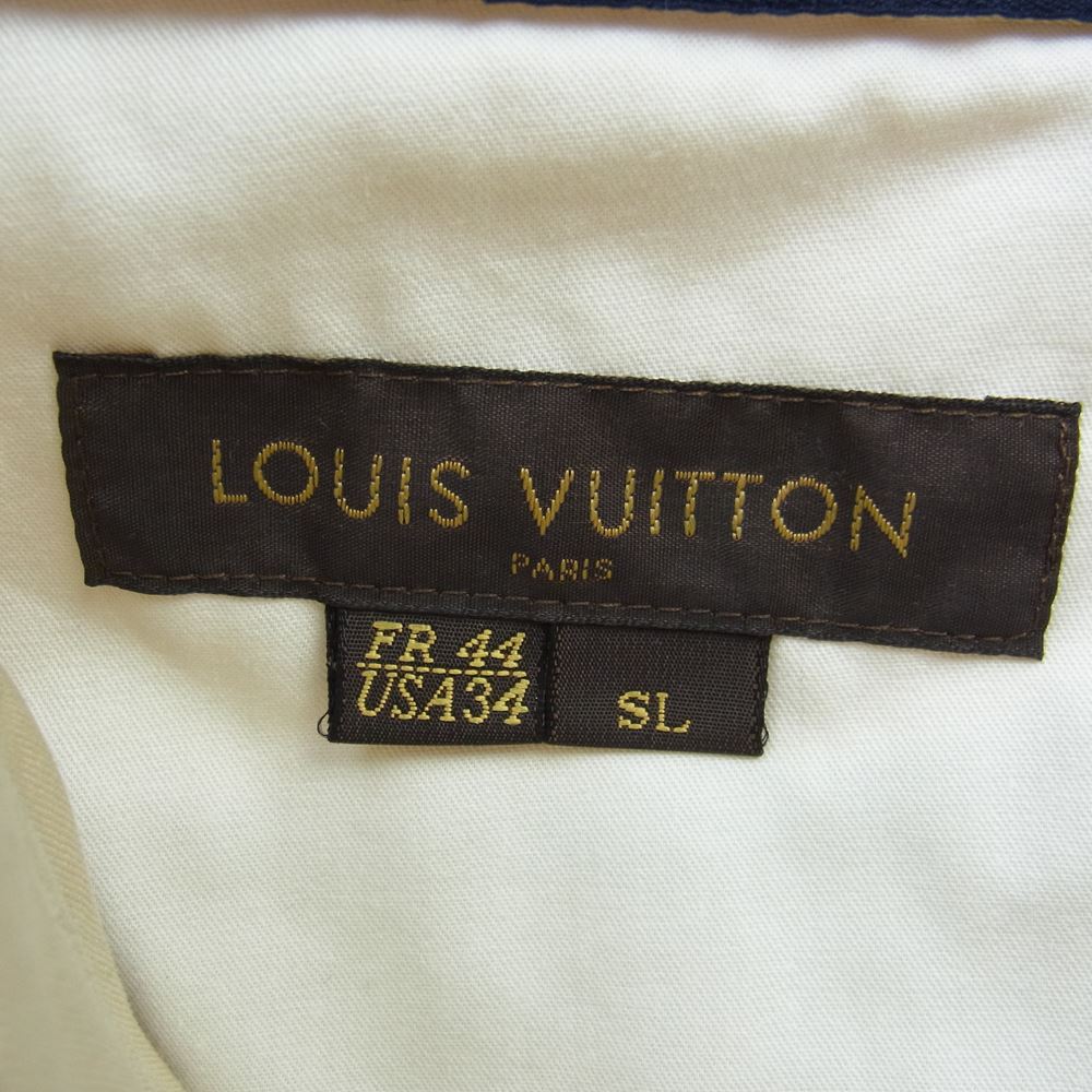 LOUIS VUITTON ルイ・ヴィトン RM141Q H5ID08BWK V刺繍 レザータグ チノ パンツ ベージュ系 USA 34【新古品】【未使用】【中古】