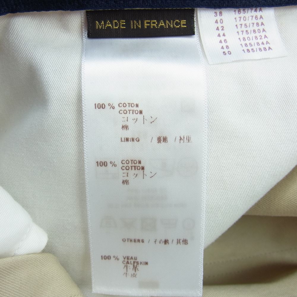 LOUIS VUITTON ルイ・ヴィトン RM141Q H5ID08BWK V刺繍 レザータグ チノ パンツ ベージュ系 USA 34【新古品】【未使用】【中古】