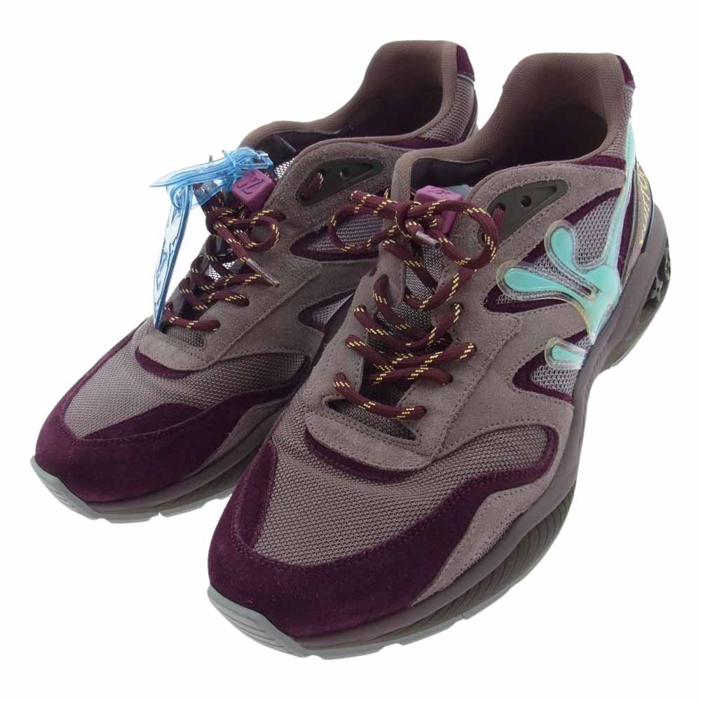 LOUIS VUITTON ルイ・ヴィトン LV トレイルライン スニーカー バーガンディーパープル系 ワインレッド系 8【中古】