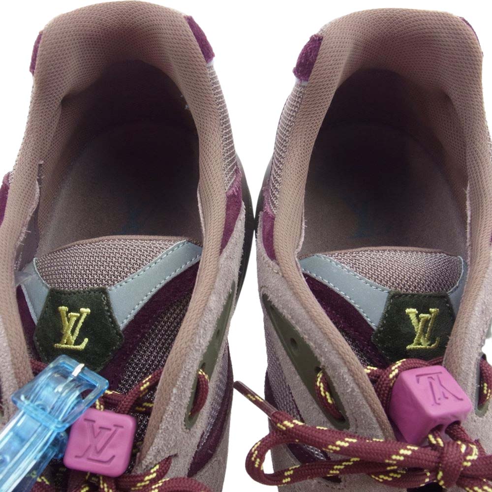 LOUIS VUITTON ルイ・ヴィトン LV トレイルライン スニーカー バーガンディーパープル系 ワインレッド系 8【中古】