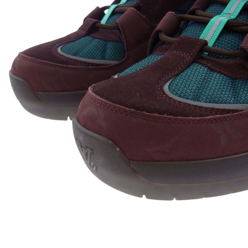 LOUIS VUITTON ルイ・ヴィトン Lucien Clarke ルシアン クラーク ア ビュー ライン ローカット スニーカー 茶系 エンジ系 グリーン系 8【中古】