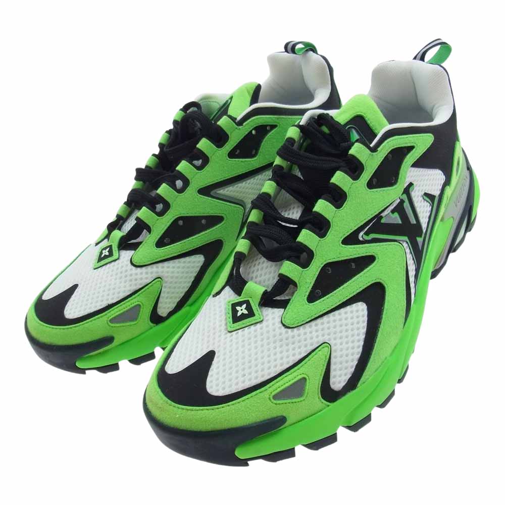 LOUIS VUITTON ルイ・ヴィトン 22SS 1A9JER タティックライン スニーカー グリーンホワイト系 ライトグリーン系 8【中古】