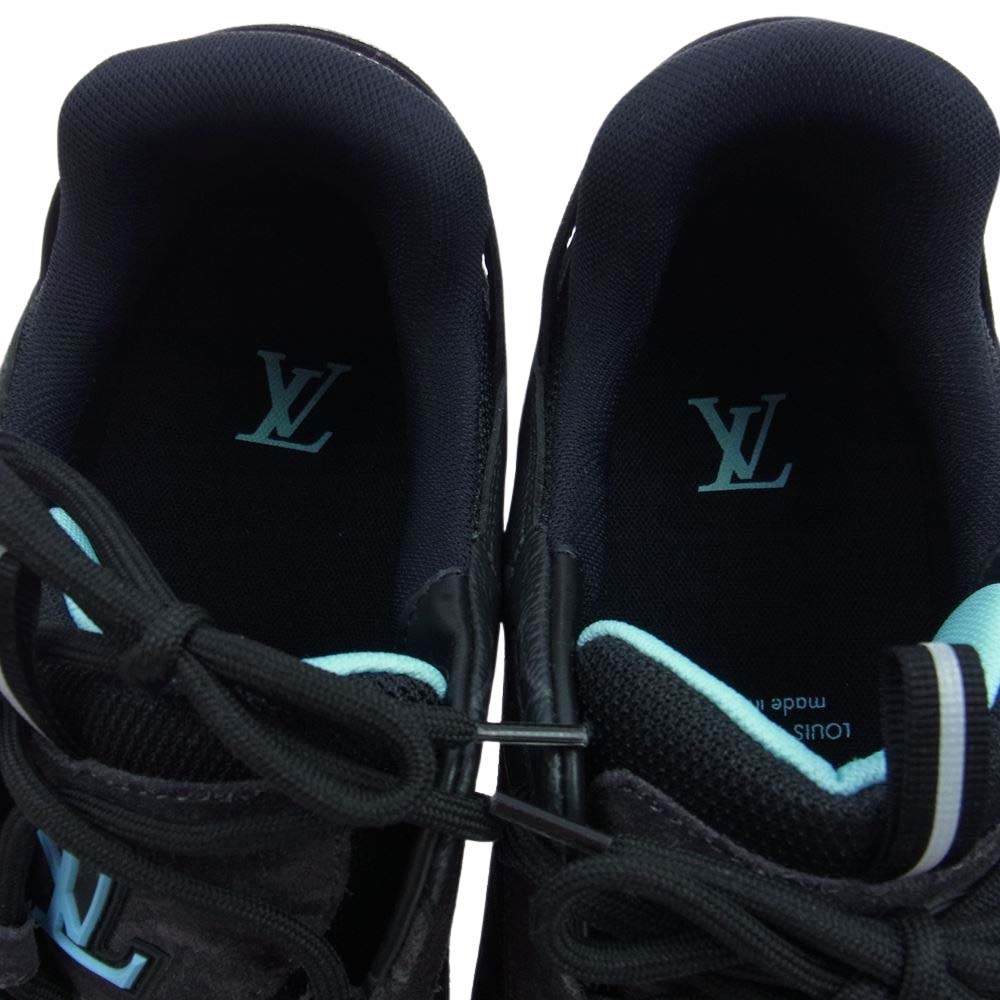 LOUIS VUITTON ルイ・ヴィトン 22SS 1A9J6R Lucien Clarke ルシアン クラーク ア ビュー ライン ローカット スニーカー 黒系 ブラック系 8【中古】