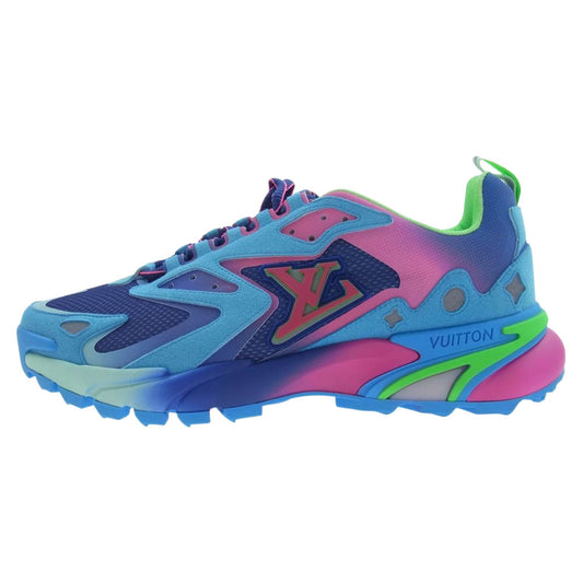 LOUIS VUITTON ルイ・ヴィトン 1A9UOP タティック ライン ローカット スニーカー ブルー ブルー系 マルチカラー系 8【極上美品】【中古】