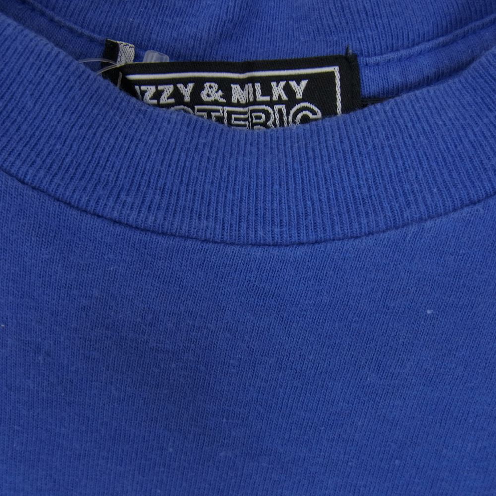 HYSTERIC GLAMOUR ヒステリックグラマー 21SS 02213CL01 HYS MOTEL ロングスリーブ ロンT 長袖 Tシャツ ブルー系 L【中古】