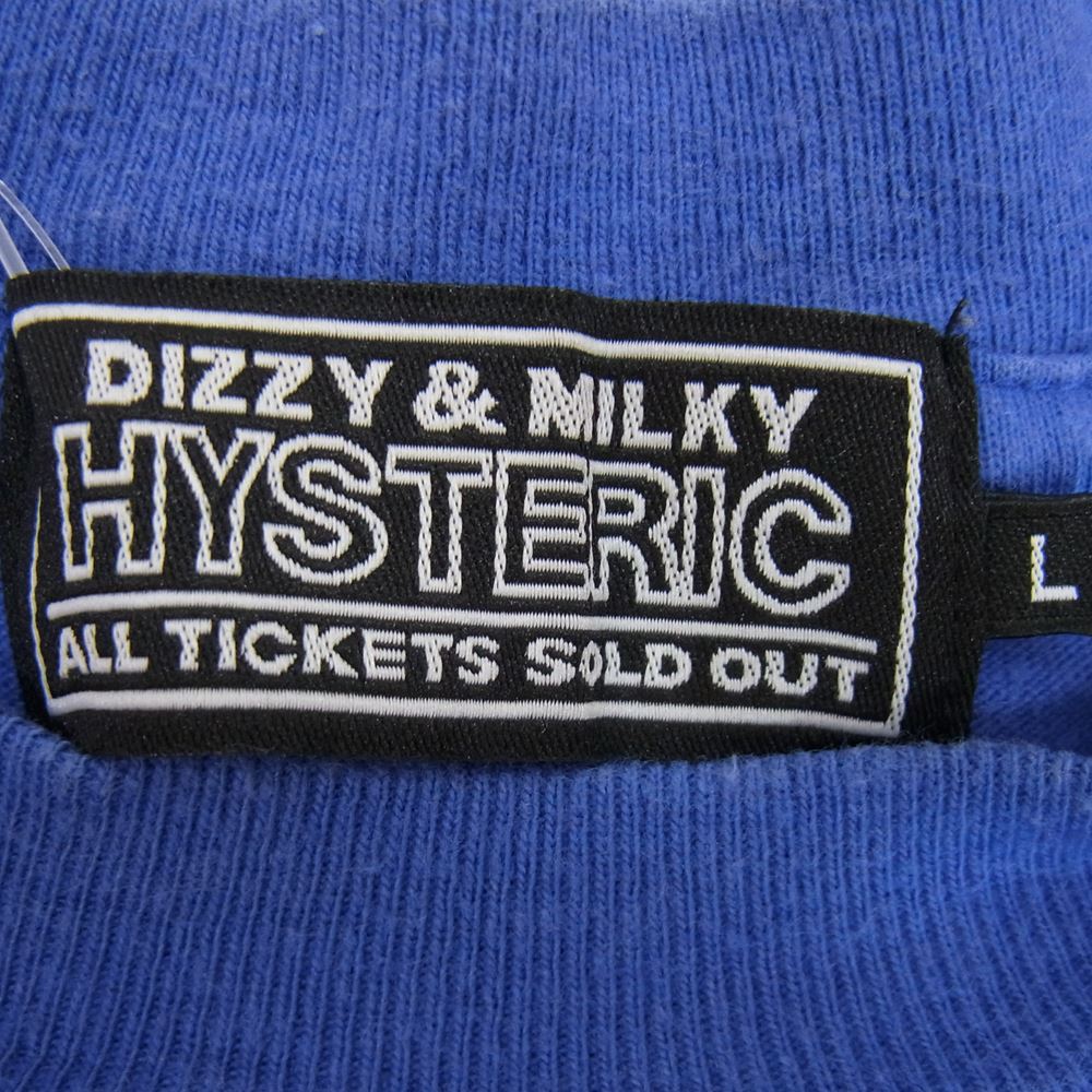 HYSTERIC GLAMOUR ヒステリックグラマー 21SS 02213CL01 HYS MOTEL ロングスリーブ ロンT 長袖 Tシャツ ブルー系 L【中古】