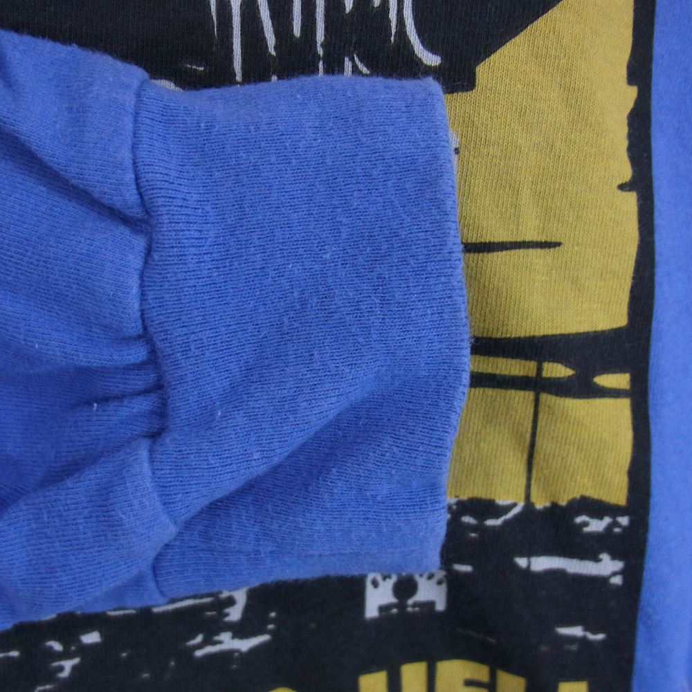 HYSTERIC GLAMOUR ヒステリックグラマー 21SS 02213CL01 HYS MOTEL ロングスリーブ ロンT 長袖 Tシャツ ブルー系 L【中古】