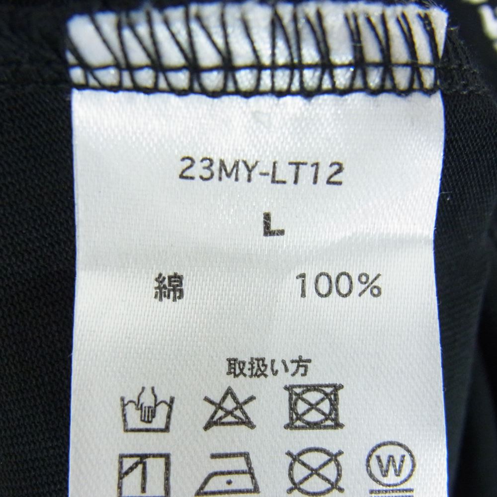 MAYO 23MY-LT12 FORGET ME NOT SKULL EMBROIDERY RAGLAN LONG SLEEVE TE スカル エンブロイダリ― ラグラン ロングスリーブ 長袖 Tシャツ ブラック系 L【中古】