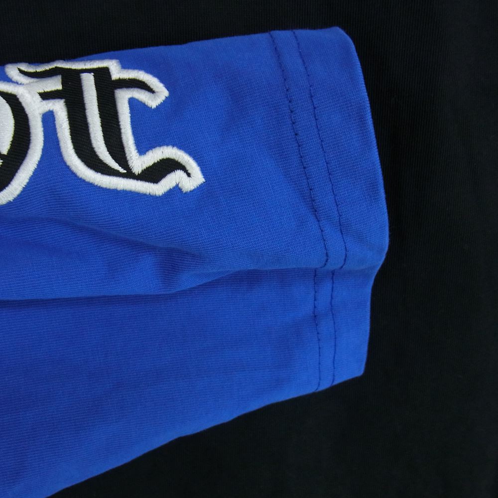 MAYO 23MY-LT12 FORGET ME NOT SKULL EMBROIDERY RAGLAN LONG SLEEVE TE スカル エンブロイダリ― ラグラン ロングスリーブ 長袖 Tシャツ ブラック系 L【中古】
