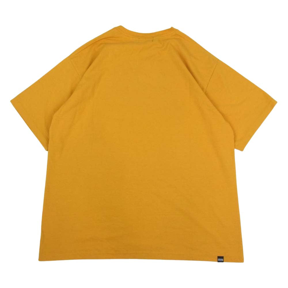 HYSTERIC GLAMOUR ヒステリックグラマー 23SS 02232CT10 GLAMOUR ROCKS グラマー ロック プリント 半袖 Tシャツ イエロー系 L【新古品】【未使用】【中古】