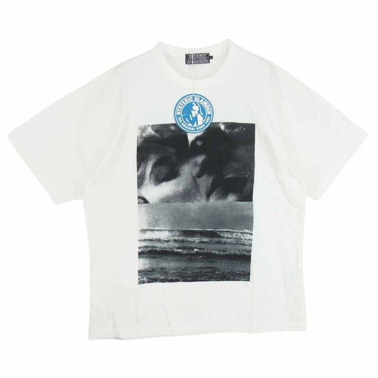 HYSTERIC GLAMOUR ヒステリックグラマー 23SS 02232CT19 中平卓馬 別注 フォトプリント 半袖 Tシャツ ホワイト系 L【新古品】【未使用】【中古】