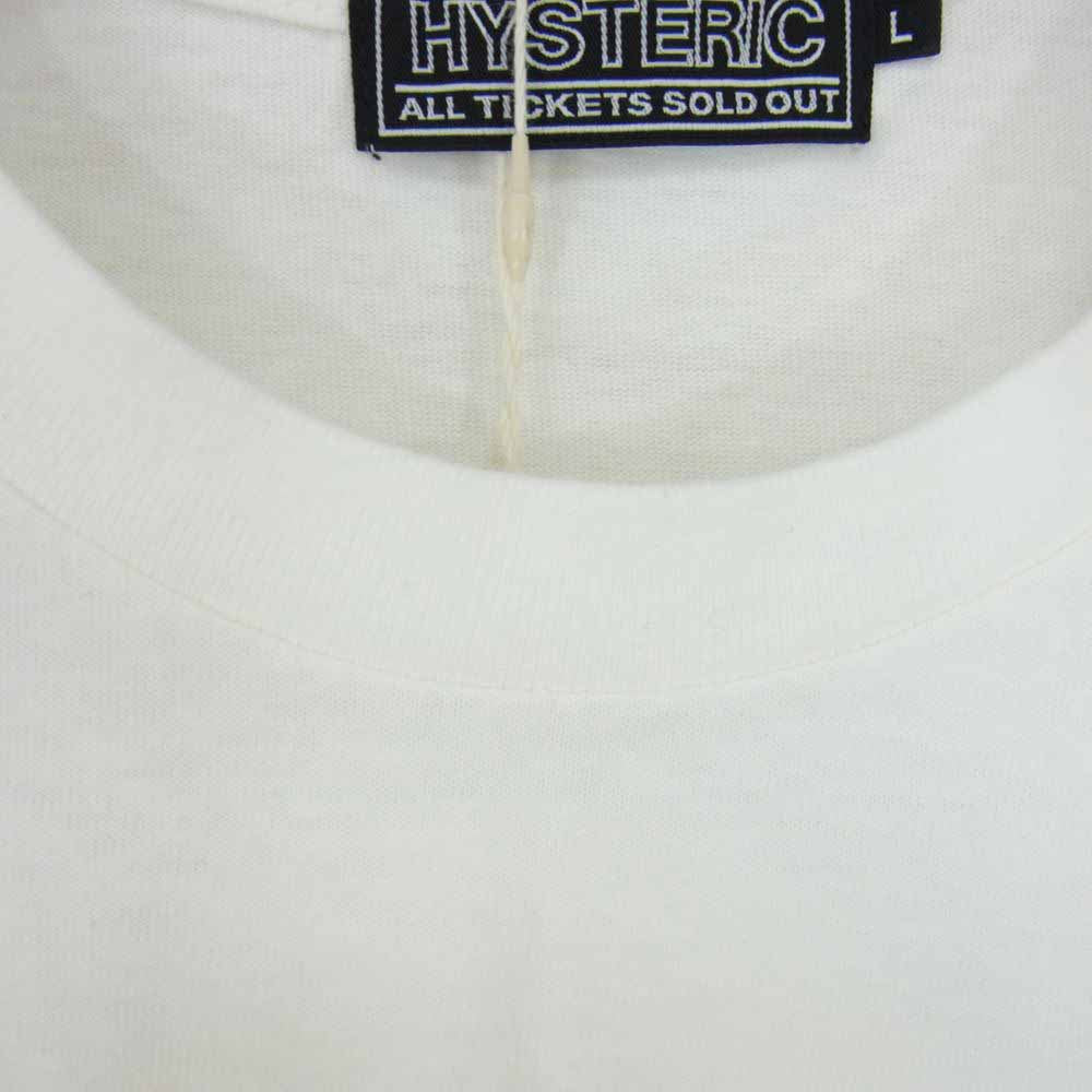 HYSTERIC GLAMOUR ヒステリックグラマー 23SS 02232CT19 中平卓馬 別注 フォトプリント 半袖 Tシャツ ホワイト系 L【新古品】【未使用】【中古】