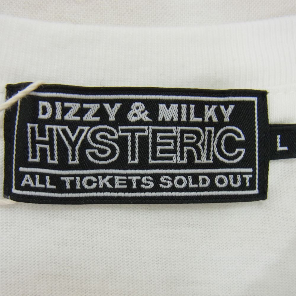 HYSTERIC GLAMOUR ヒステリックグラマー 23SS 02232CT19 中平卓馬 別注 フォトプリント 半袖 Tシャツ ホワイト系 L【新古品】【未使用】【中古】