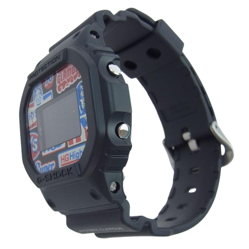 HYSTERIC GLAMOUR ヒステリックグラマー 23SS DW-5600  × CASIO G-SHOCK Gショック スピードモデル 腕時計 ウオッチ ブラック系【新古品】【未使用】【中古】