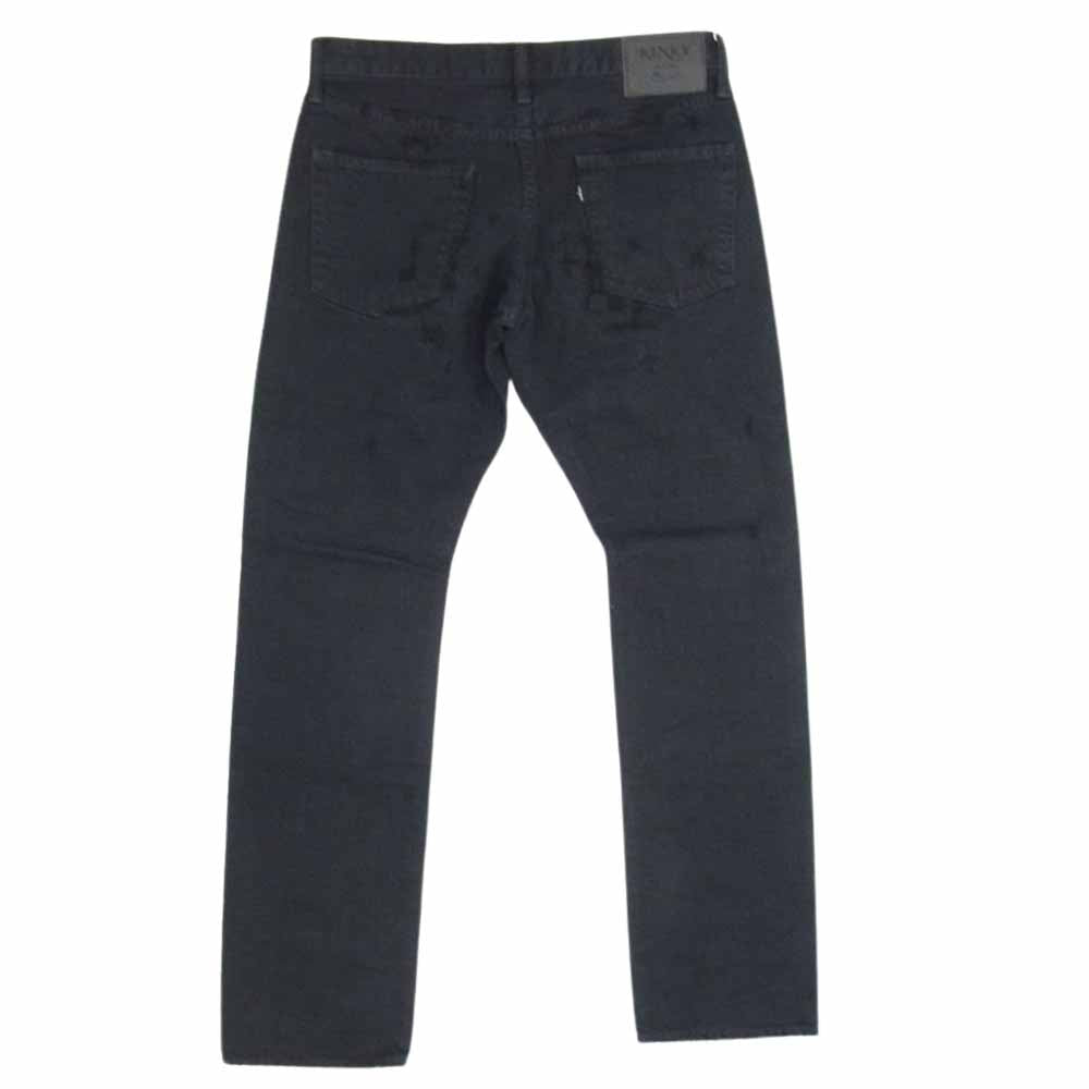 HYSTERIC GLAMOUR ヒステリックグラマー 23SS 02231AP08 TRC加工 ローライズ スリム ストレート デニムパンツ ジーンズ ブラック系 32【新古品】【未使用】【中古】