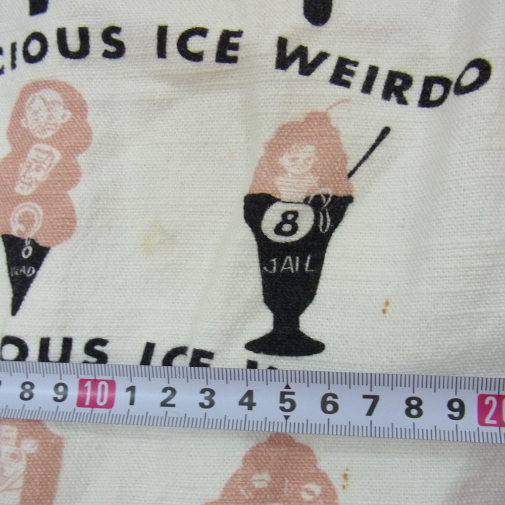 WEIRDO ウィアード 18SS WRD-18-SS-06 総柄 イージー パンツ ホワイト系 M【中古】