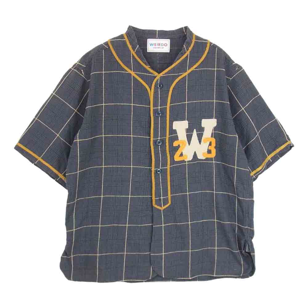 WEIRDO ウィアード 20SS WRD-20-SS-25 LEAGUE S/S SHIRTS 半袖 ベースボール シャツ  グレー系 M【中古】