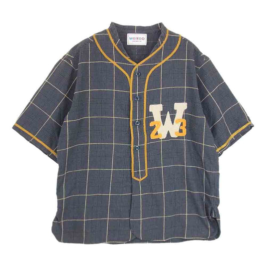 WEIRDO ウィアード 20SS WRD-20-SS-25 LEAGUE S/S SHIRTS 半袖 ベースボール シャツ  グレー系 M【中古】