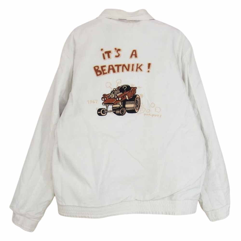 WEIRDO ウィアード 14AW WRD-14-AW-12 総柄 リバーシブル コットンジャケット ブルゾン ホワイト系 M【中古】