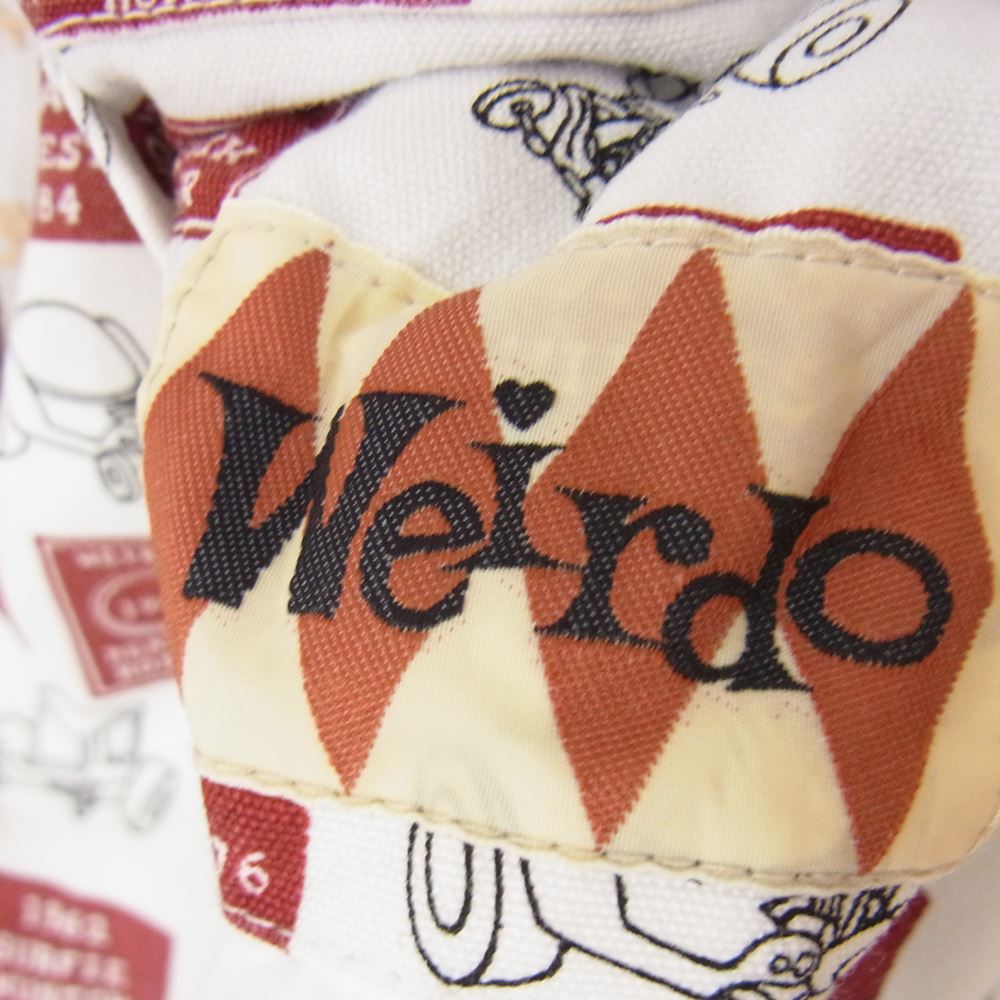 WEIRDO ウィアード 14AW WRD-14-AW-12 総柄 リバーシブル コットンジャケット ブルゾン ホワイト系 M【中古】