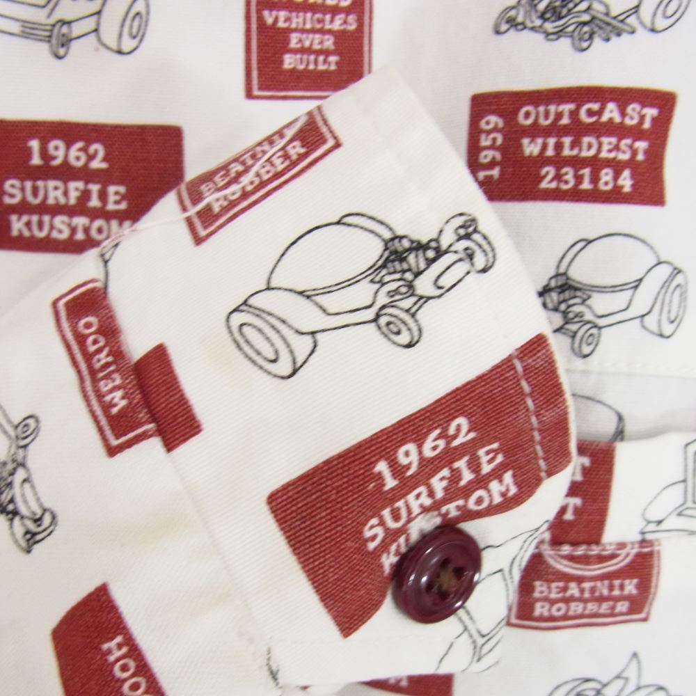 WEIRDO ウィアード 14AW WRD-14-AW-12 総柄 リバーシブル コットンジャケット ブルゾン ホワイト系 M【中古】