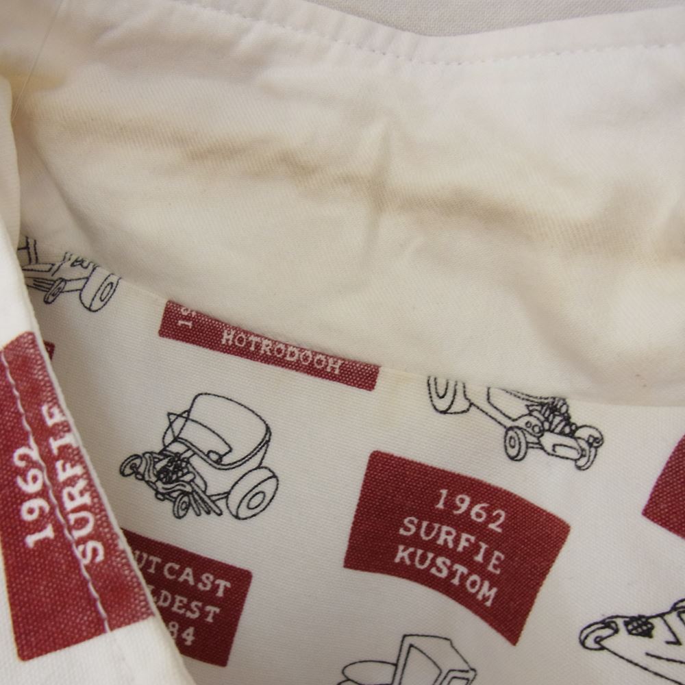 WEIRDO ウィアード 14AW WRD-14-AW-12 総柄 リバーシブル コットンジャケット ブルゾン ホワイト系 M【中古】