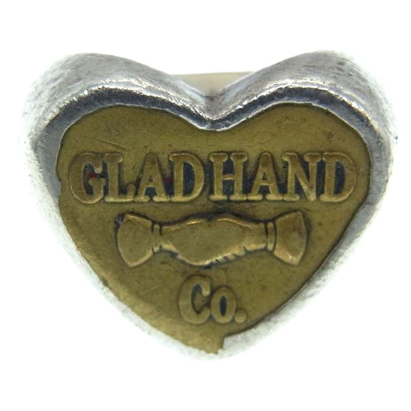 GLADHAND & Co. グラッドハンド BUTTOM RING HEART シルバー ボタン リング ハート シルバー系 ゴールド系【中古】