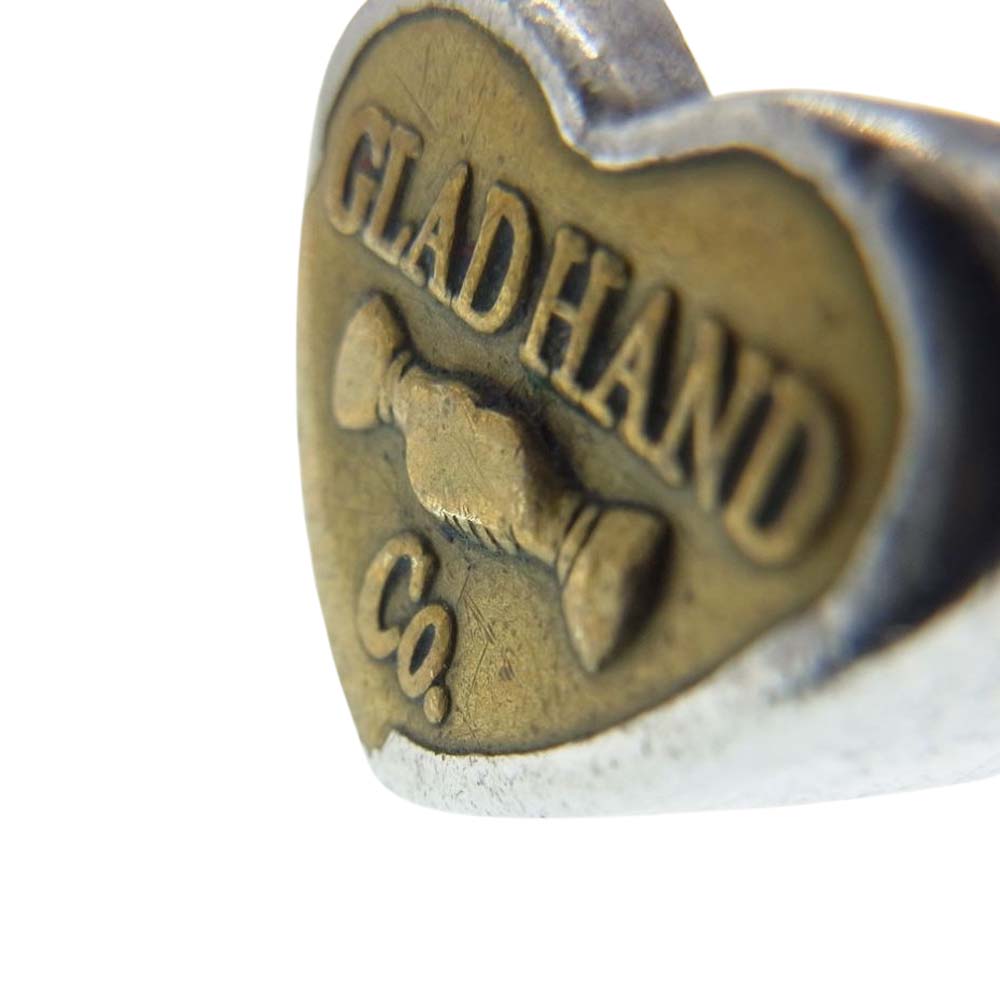 GLADHAND & Co. グラッドハンド BUTTOM RING HEART シルバー ボタン リング ハート シルバー系 ゴールド系【中古】