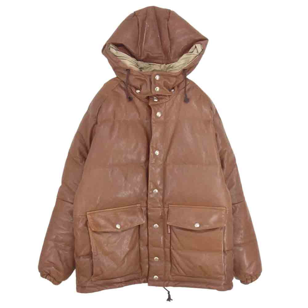 WEIRDO ウィアード 19AW WRD-19-AW-01 GOAT SKIN DOWN JACKET GROWN UP  ゴートスキン ダウン ジャケット ブラウン系 M【中古】
