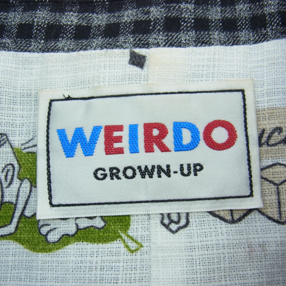 WEIRDO ウィアード 17AW WRD-17-AW-08 WRD-17-AW-09 WRD-17-AW-10 BICYCLE PLATES JACKET BICYCLE PLATES VEST BICYCLE PLATES PANTS ジャケット リバーシブルベスト サスペンダー付 パンツ 3ピースセット ブラック系 グレー系 M【中古】