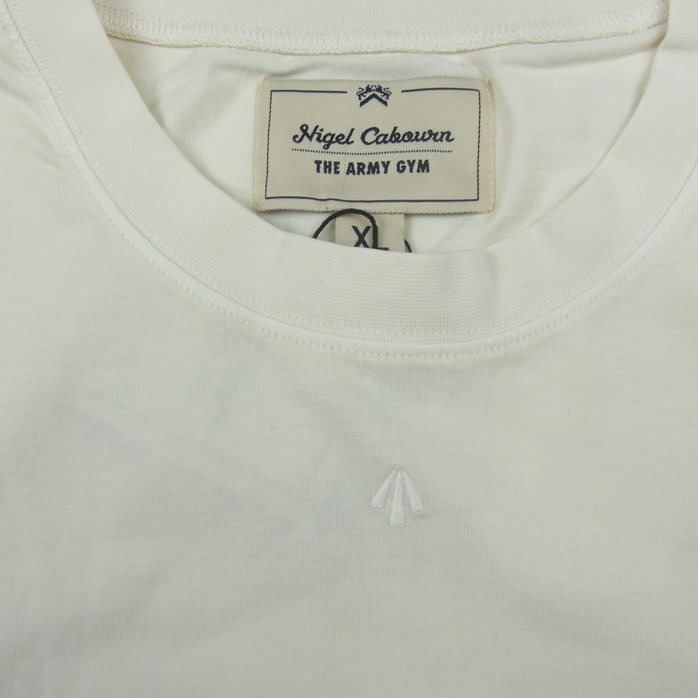 Nigel Cabourn ナイジェルケーボン 8042-21-21020 EMBROIDED ARROW TEE エンブロイデッドアロー Tシャツ IVORY  アイボリー系 XL【新古品】【未使用】【中古】