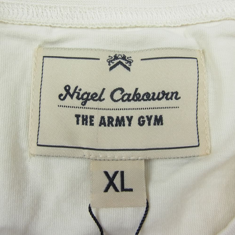 Nigel Cabourn ナイジェルケーボン 8042-21-21020 EMBROIDED ARROW TEE エンブロイデッドアロー Tシャツ IVORY  アイボリー系 XL【新古品】【未使用】【中古】