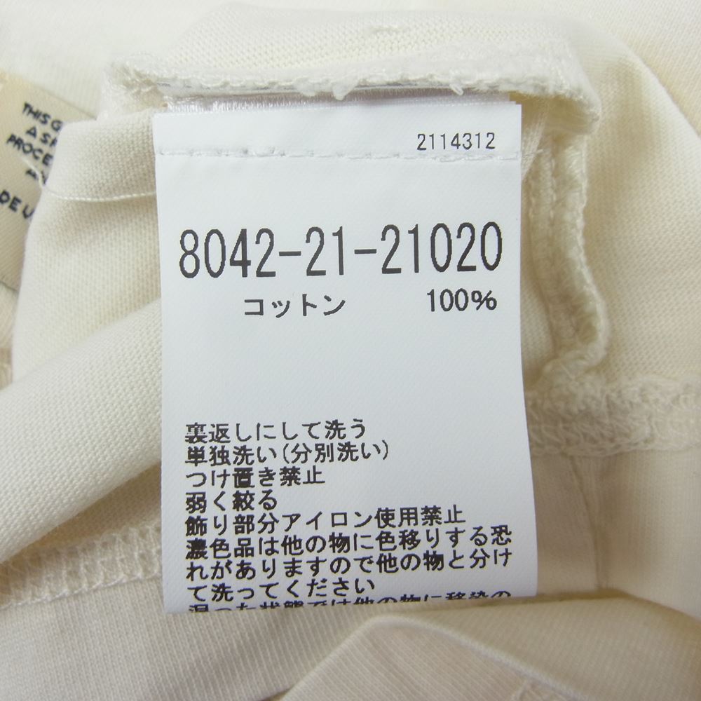 Nigel Cabourn ナイジェルケーボン 8042-21-21020 EMBROIDED ARROW TEE エンブロイデッドアロー Tシャツ IVORY  アイボリー系 XL【新古品】【未使用】【中古】