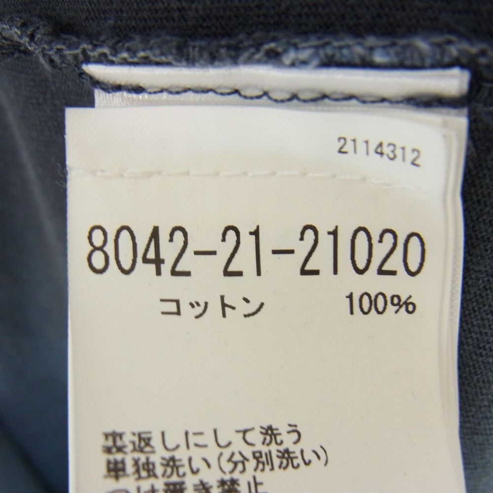 Nigel Cabourn ナイジェルケーボン 8042-21-21020 EMBROIDED ARROW TEE エンブロイデッドアロー Tシャツ NAVY グレー系 ブルーグレー XXL【新古品】【未使用】【中古】