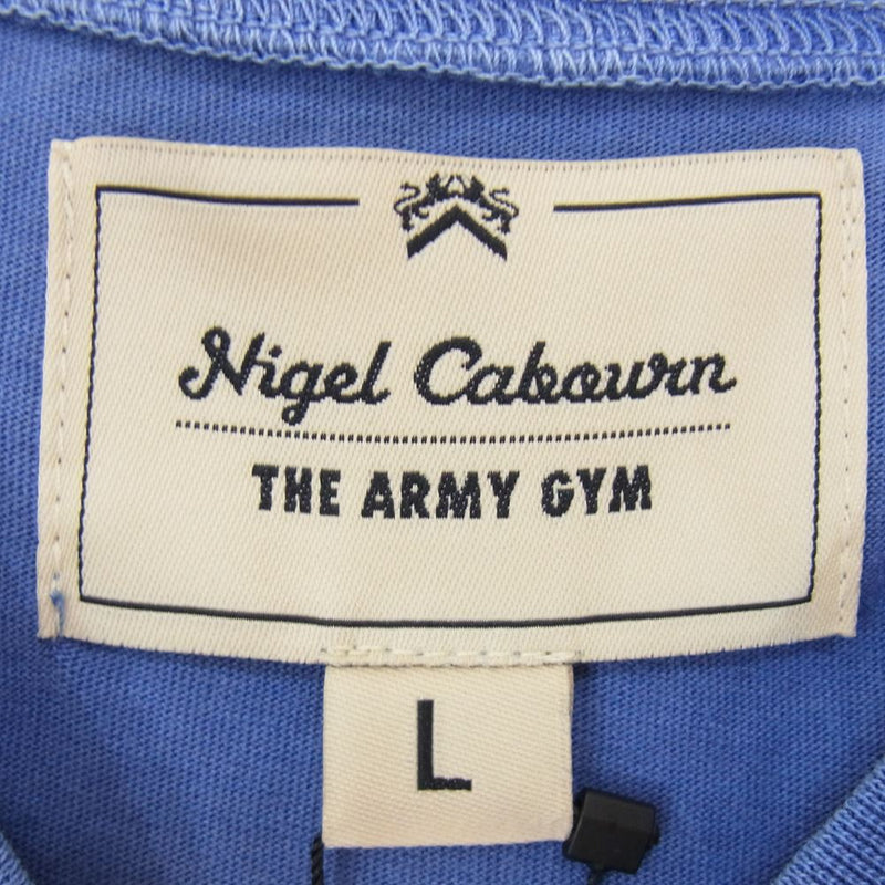 Nigel Cabourn ナイジェルケーボン 8042-21-21020 EMBROIDED ARROW TEE エンブロイデッドアロー Tシャツ ブルー系 L【新古品】【未使用】【中古】