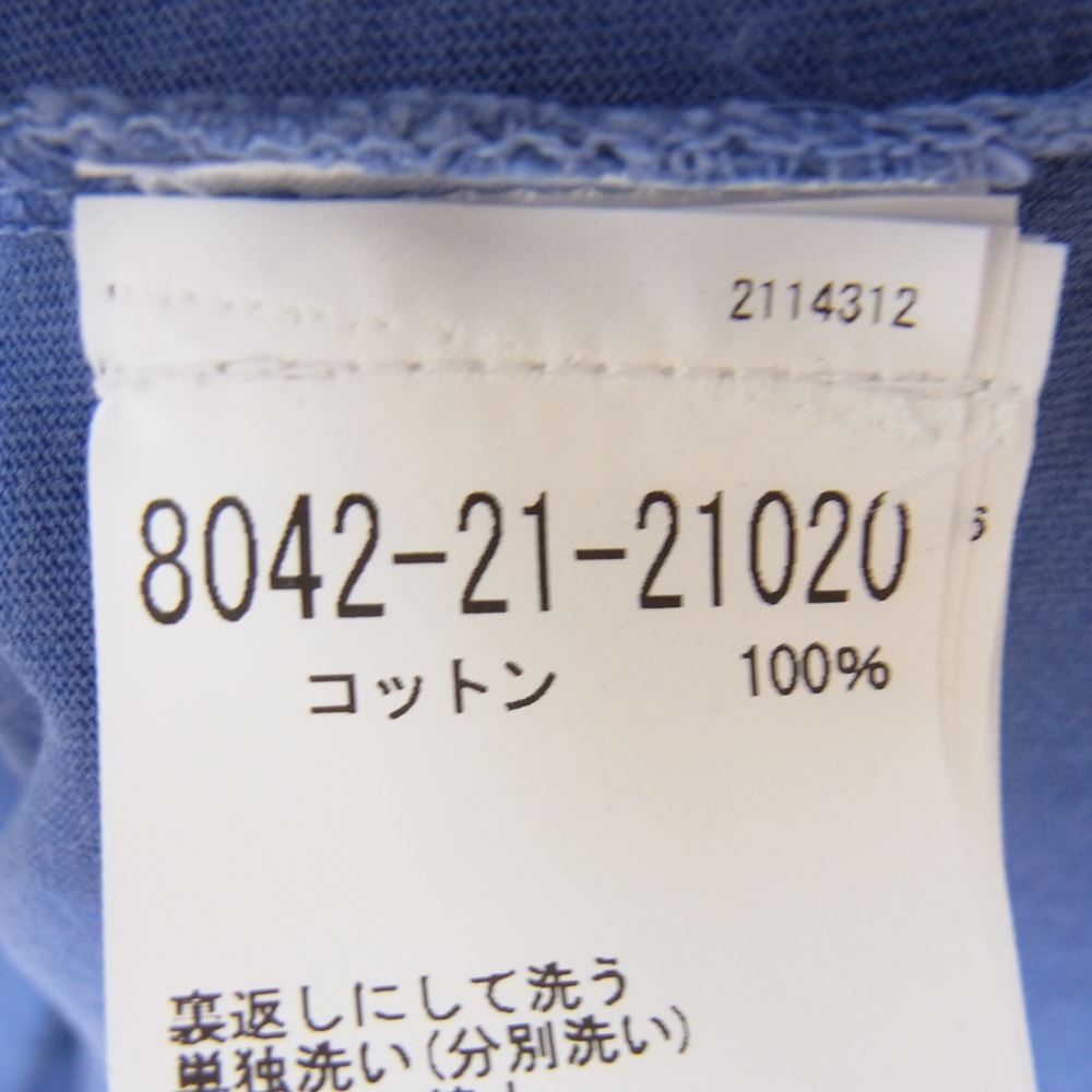Nigel Cabourn ナイジェルケーボン 8042-21-21020 EMBROIDED ARROW TEE エンブロイデッドアロー Tシャツ ブルー系 L【新古品】【未使用】【中古】
